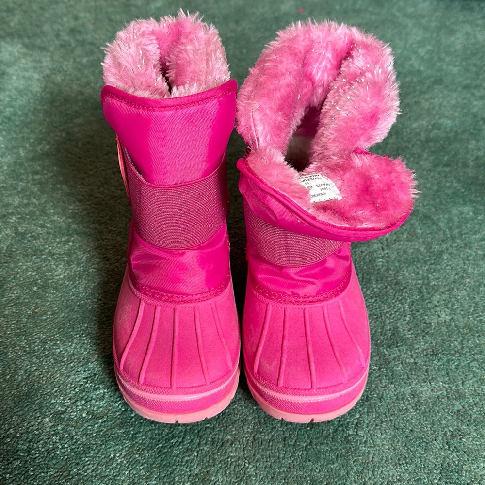 Pink Girls Snow Boots